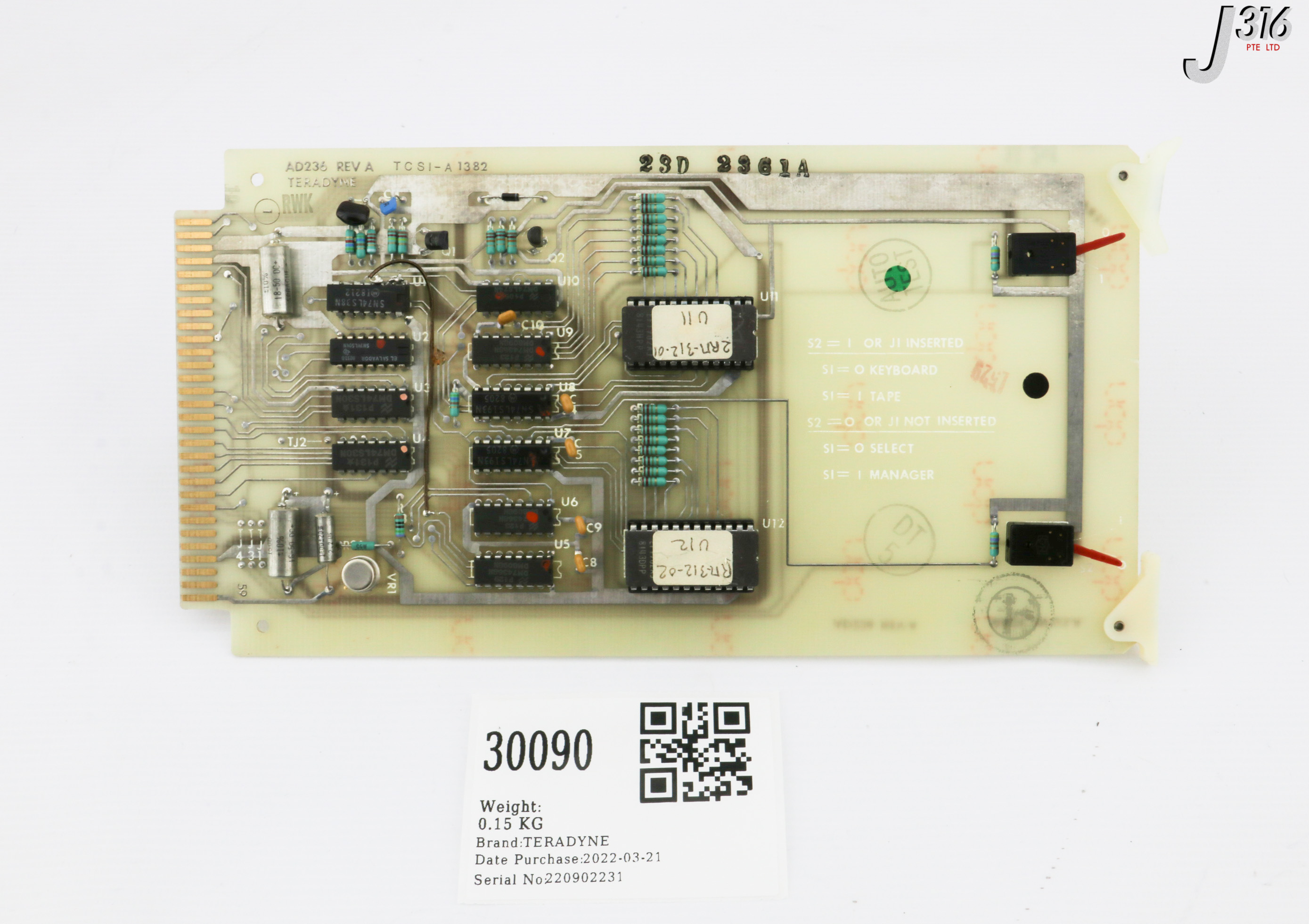 30090 TERADYNE PCB, BOOTSTRAP LOADER BOARD AD236 – J316Gallery